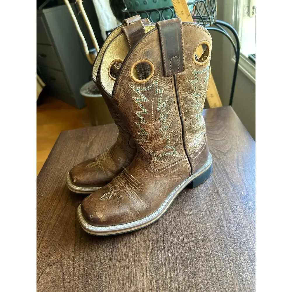 SMOKY MOUNTAIN BOYS' JESSE WESTERN BOOTS size 1 square